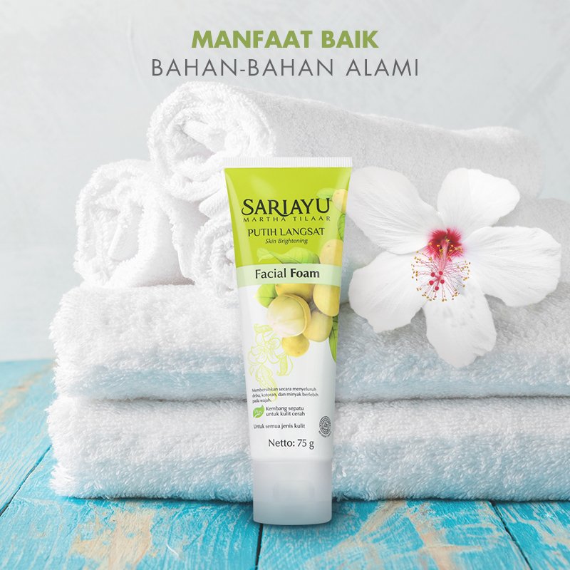 Sariayu_MT's tweet photo. Dapatkan manfaat ekstrak buah langsat, kembang sepatu dan Pro Vit B5 di dalam Sariayu #PutihLangsat Facial Foam yang mampu membersihkan wajahmu secara menyeluruh dan membuat kulit lebih cerah merata! https://t.co/cuJmXPwIy0