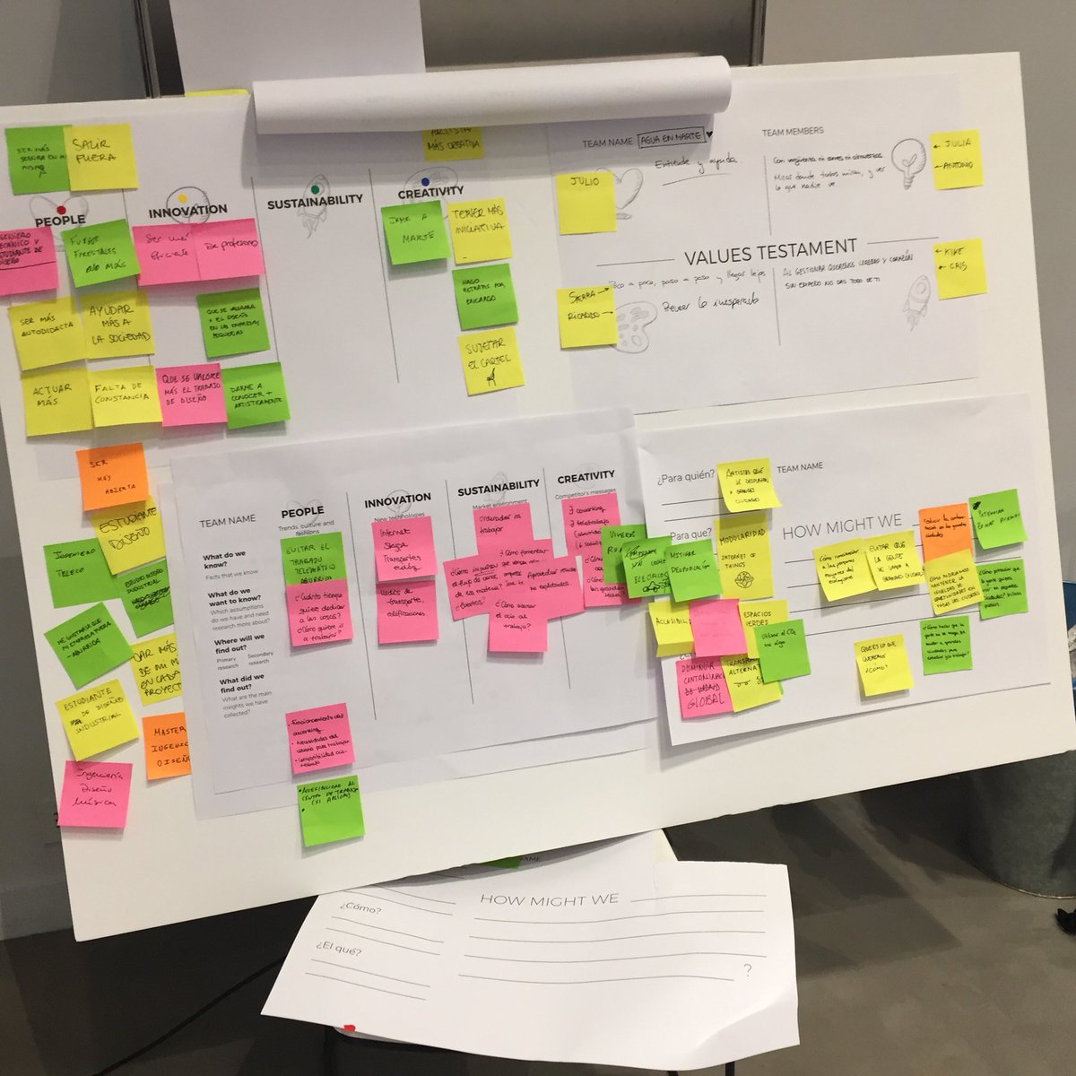 designetworking's tweet photo. @BasikSessions mola como habéis transformado @CampusMadrid en una tablero de #designthinking gigante #Campuscreativityweek https://t.co/HNiK3BlVaI