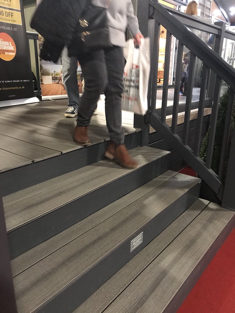 hawthorntimber's tweet photo. Come in from the snow and see our quality slip resistant #easydeck composite decking @EventCityUK Manchester Caravan & Motorhome Show 2018 https://t.co/1ouxTlhwLH