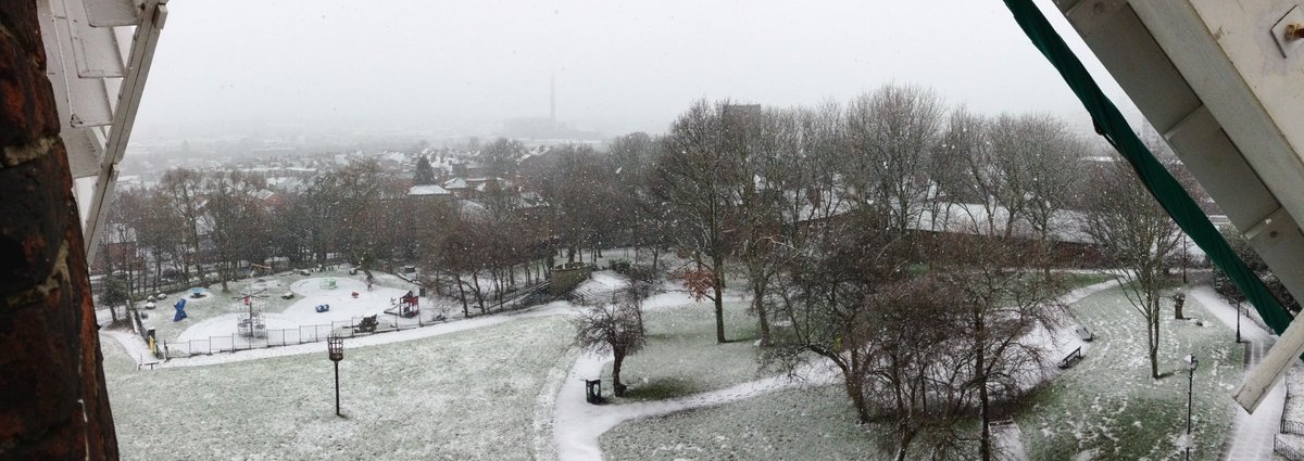 #Weather watch from the top of Green’s Windmill – #SNOW! <a href="/bbcweather/">BBC Weather</a> <a href="/bbcemt/">BBC East Midlands</a> <a href="/VisitNotts/">Visit Nottinghamshire</a> <a href="/MyNottingham/">🏹 My Nottingham</a> @Nottingham_Post #notts #nottingham