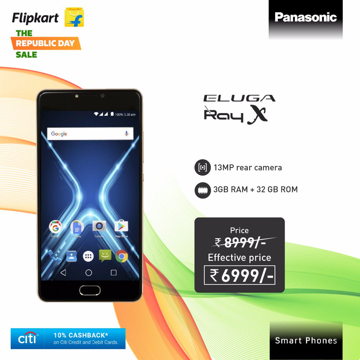 Panasonic_mob's tweet photo. Incredible offers on a wide range of Panasonic Smartphones! Here's your chance to get your hands on #TheIntelligentPhones at an unbelievable price, only during the #FlipkartRepublicDaySale
Buy Now: https://t.co/j0pwgU248E https://t.co/KYeNSTHx9S