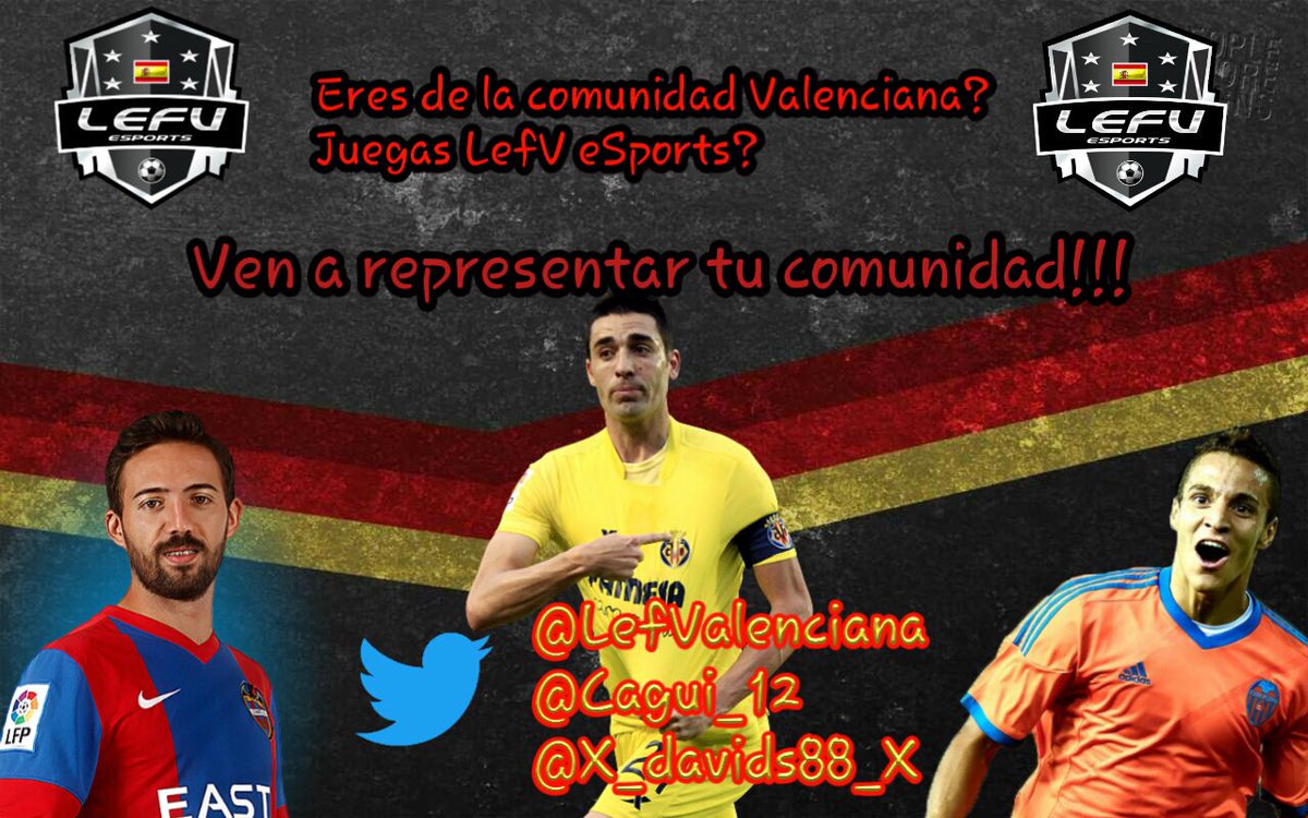 Eres valenciano y juegas en la competición Lefv? Empezamos las pruebas para llevar a nuestra selección @LefValenciana a lo más alto, para pruebas contactar con <a href="/cAgUi_12/">cAgÜi</a> y con <a href="/X_davids88_X/">TW_Davids88</a>  os esperamos a todos, RT se agradece 😘😘