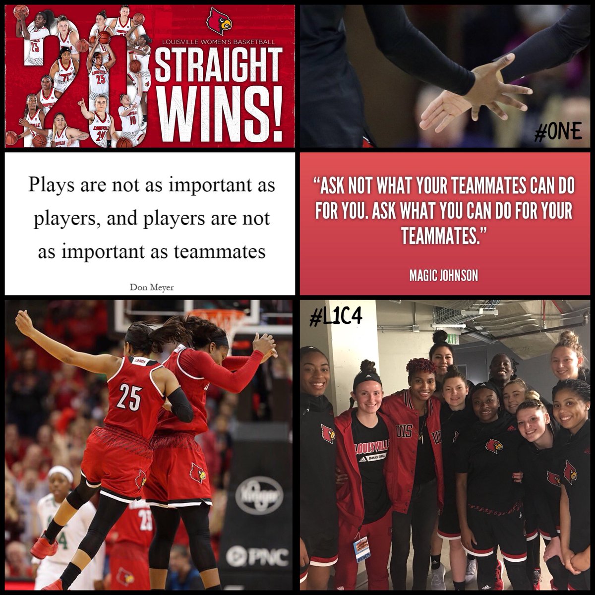 coachbethburns's tweet photo. β...Ask what you can do for your teammates.β ππΎ#CARDNation itβs #GAMEDAYππΎ #legggggoooooooo #TEAM #Together #ONE @UofLWBB π΄β«οΈπ #L1C4 https://t.co/jHolmumOzC
