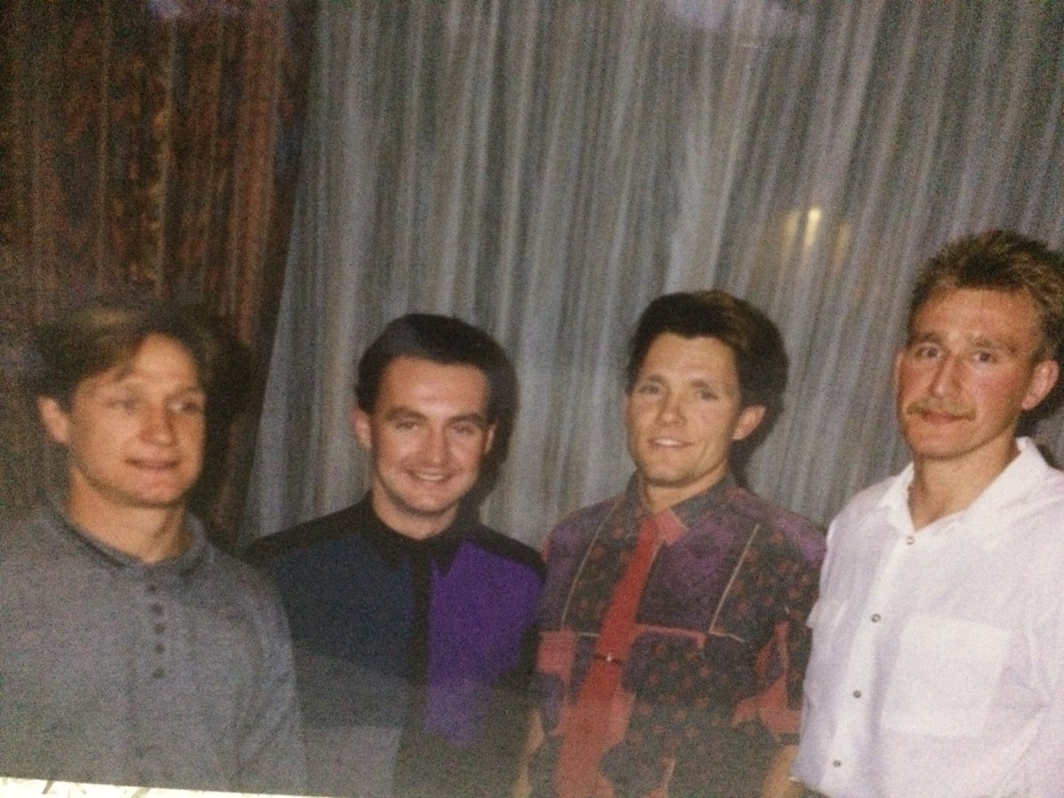 ITGarrod's tweet photo. 80’s #Blackpool #Fylde #Triathlon club &amp; #Champions @rickkiddle @robinbrew @Rich_Hobbo @OTESportsGB @BernieShrosbree https://t.co/KBB7b0uoeG