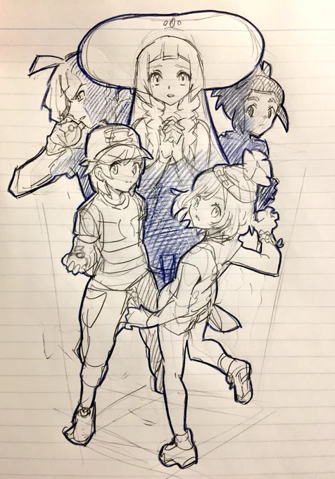 こういうのに色々足して描きたい 