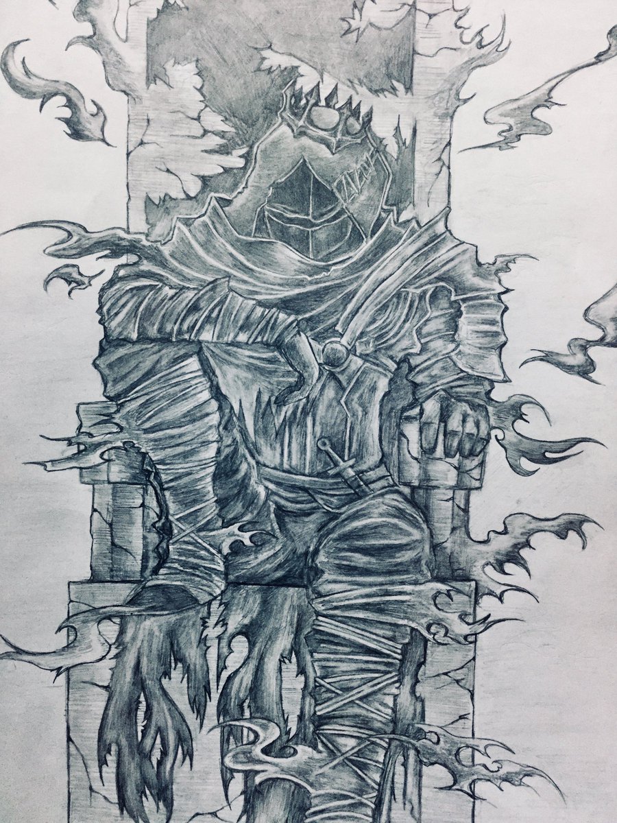 #ダークソウル3 #鉛筆画 

火奪の王 