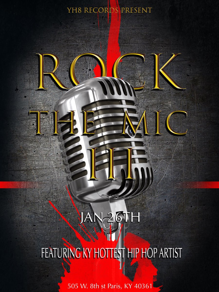 terrydumphord's tweet photo. @DareDevilStew #letsgetit #rockthemicIII #YH8 #kyshottesthiphopshowcase https://t.co/UlAdie0SqK