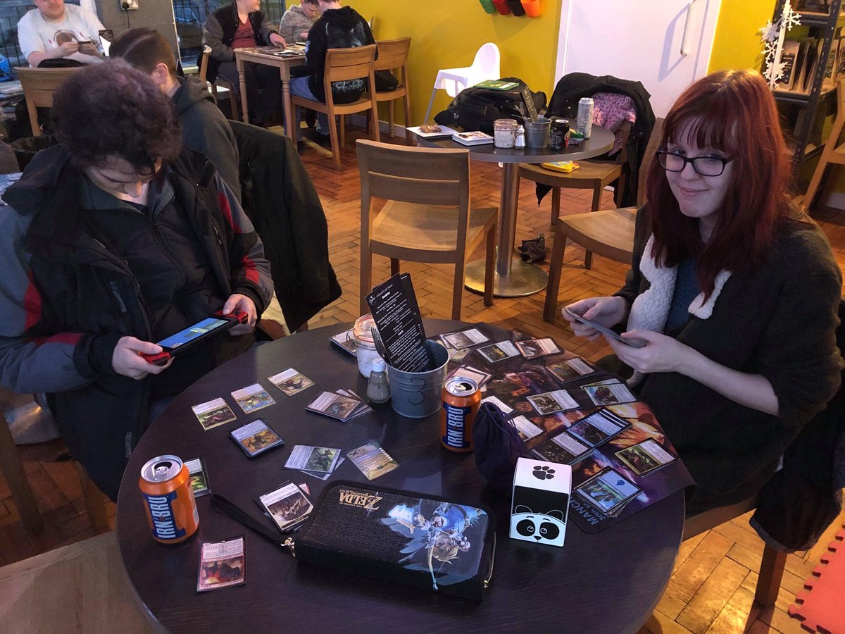 ForthMagic's tweet photo. Here’s some more photos from yesterday’s #MTGRIX release event. See you all this afternoon for 2HG sealed! #mtg #magicthegathering https://t.co/r75vcQZeTW