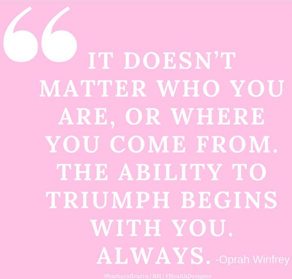 BarbaraFicarra's tweet photo. Love this #quote ~ A little inspiration from #Oprah 

#ThinkBigSundayWithMarsha

#success #wellness #healthdesigner https://t.co/99Pwn68w2I