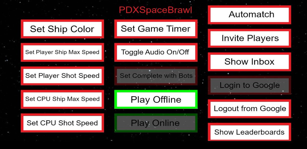 pedroxerxenesky's tweet photo. Now we have offline and online leaderboards! See you there! π#gamedev #indiedev #PDXSpaceBrawl #PDXSoft #PlayStore https://t.co/IT7KgGebXv