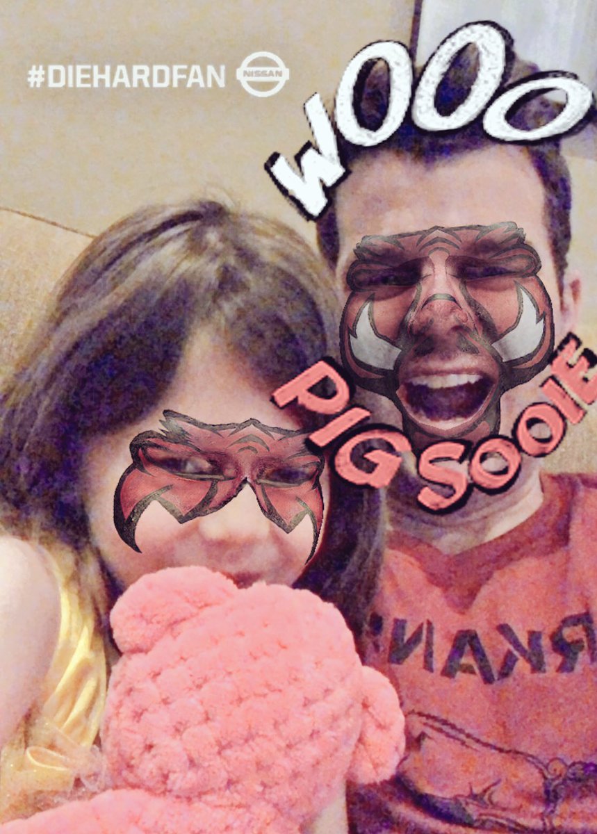 AaronNolanNews's tweet photo. Just found this Hog filter on Facebook. #SundayFunday #diehardfan @ArkRazorbacks 
🐗🐗🐗 https://t.co/nRxvKvkGca