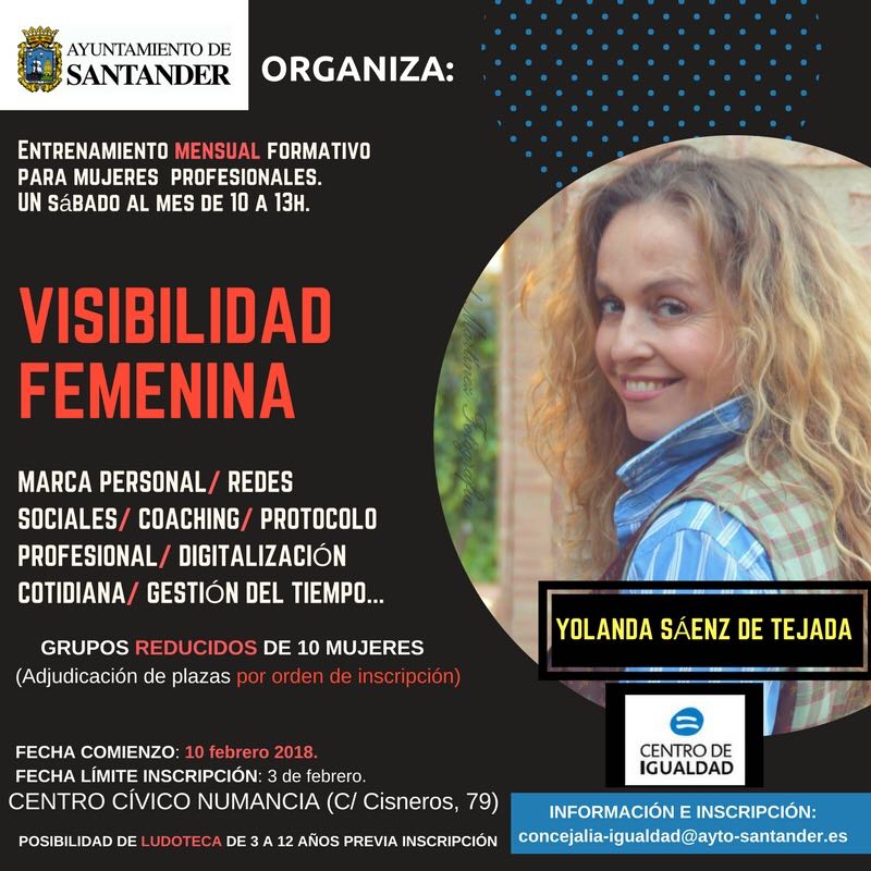 yolandasaenzdet's tweet photo. Entrenamiento de #VisibilidadFemenina con 10 #mujeres en #Santander. 
#Formación que impartiré un sábado al mes hasta julio.
¡Apúntate! 🤗

#Coaching #Protocolo #MarcaPersonal #Valores #Profesionales #RedesSociales #DesMarcaTu https://t.co/C7Ac3vyCe2
