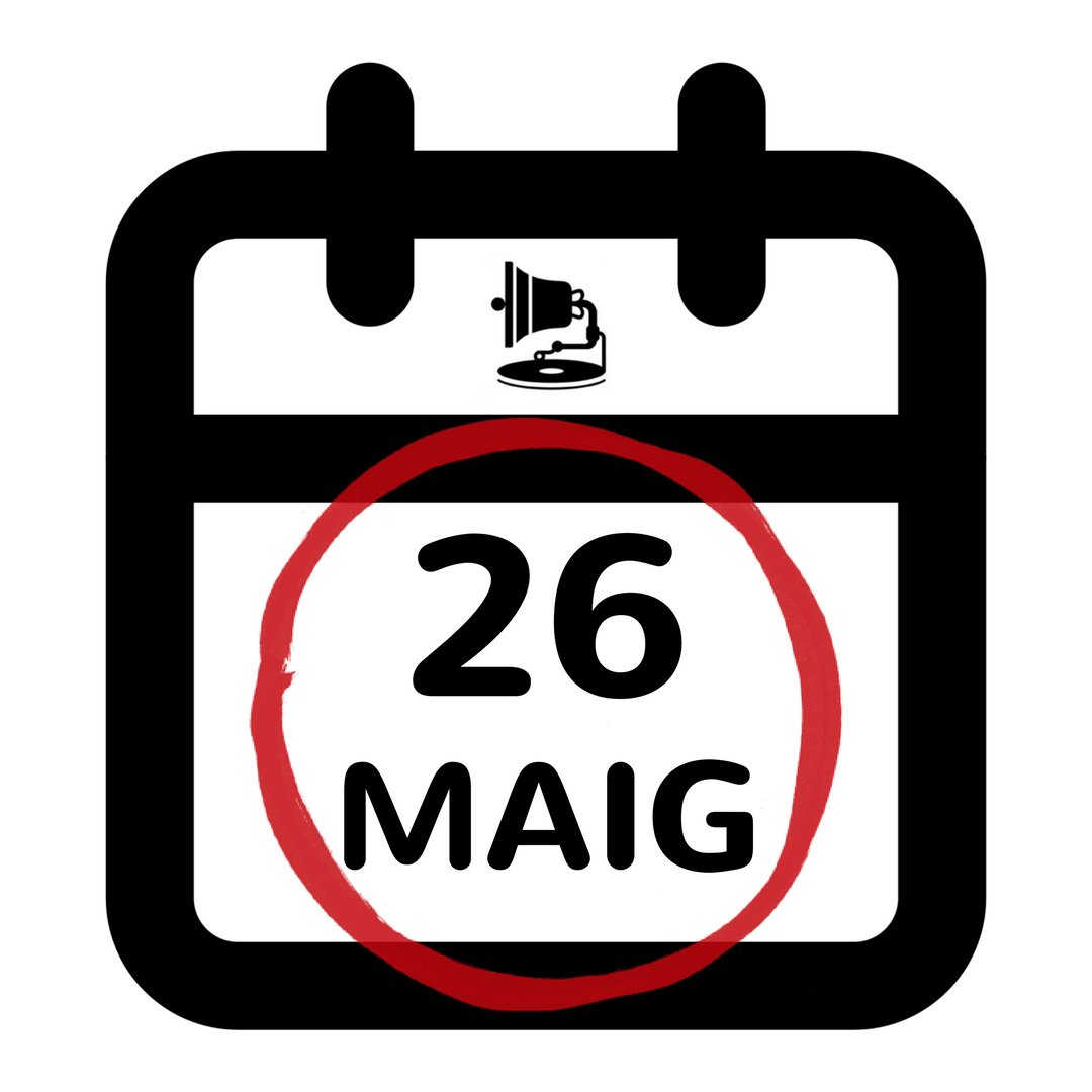 CAUSOUNDBOI's tweet photo. Traieu les agendes i calendaris! Ja us podeu reservar el dissabte 26 de maig perquè el Causoundboi ja té data! La farem grossa! 🕺🏻🎤🎶📆 https://t.co/aBVVQWlCNW