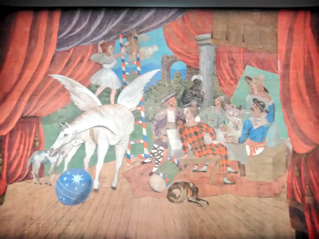 DdsigfridaDelia's tweet photo. Giù il sipario! 
"È del poeta il fin la meraviglia, chi non sa far stupir, vada alla striglia!"
-Gian Battista Marino-
#picassoparade #palazzobarberini https://t.co/KshZnHzTE5