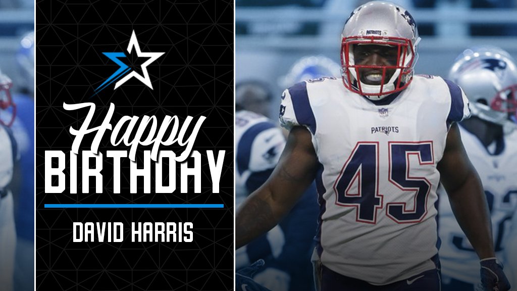 Happy Birthday to LB David Harris!! 