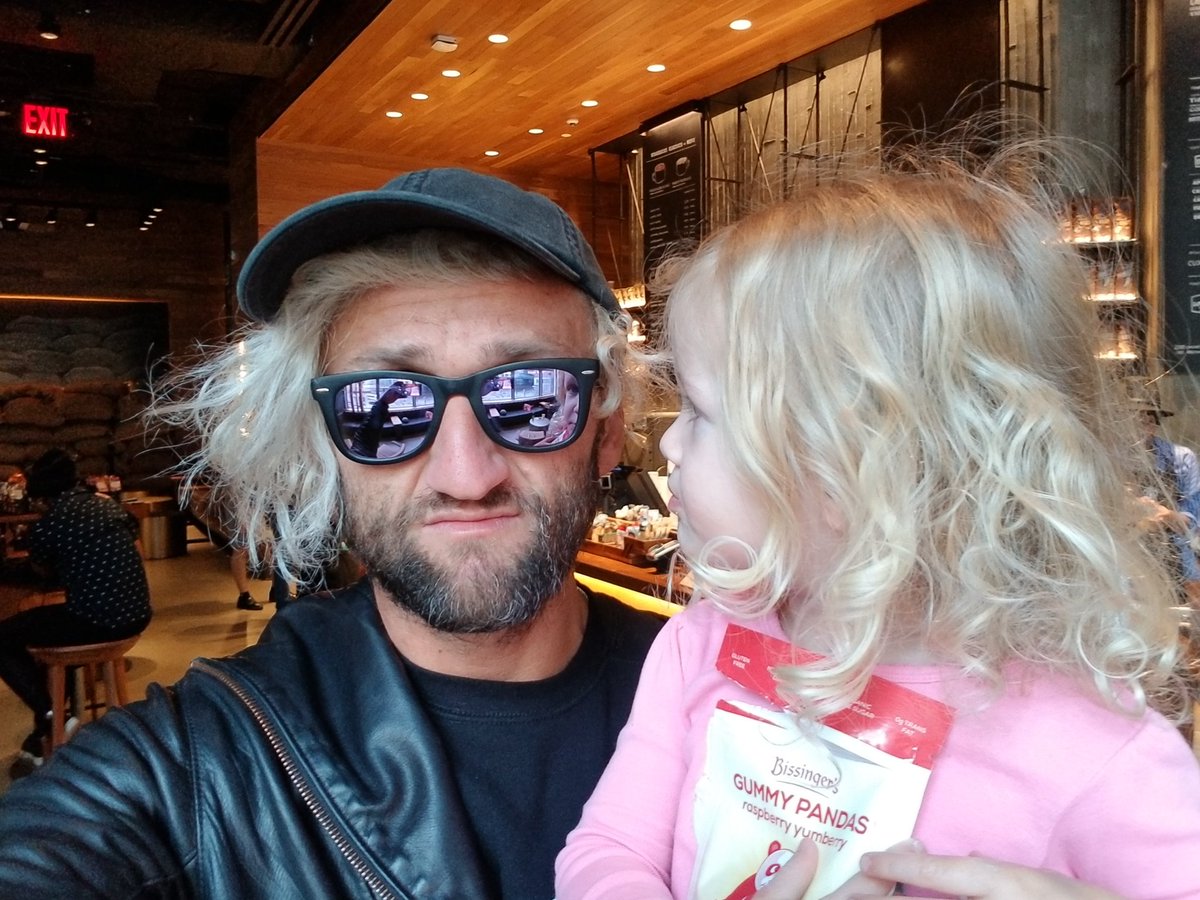 Casey's tweet image. 'youre goofy because you have blonde hair' -Francine Neistat