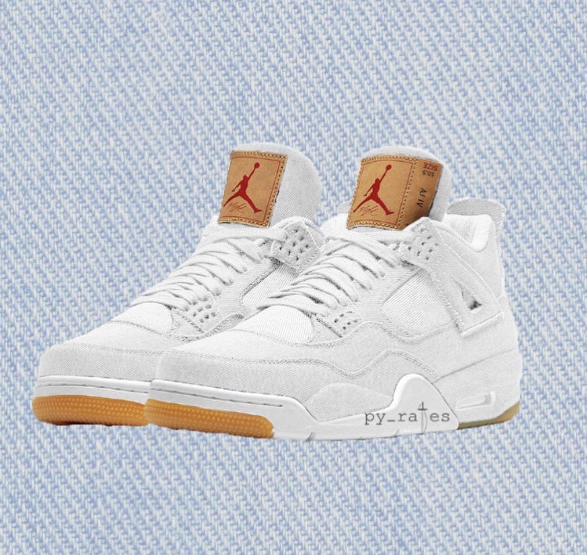 thehype_corner's tweet photo. A rumored Levi x Jordan 4 Retro
June 2018? 
What do you guys think? 🤨

#hypebeast #hypecornershop #hypecorner #streetwear #jordan #jordan4 #levijordan #sneakerhead #sneakercon #sneakerheads #sneakerporn #sneakersaddict https://t.co/qyHeq24FLq