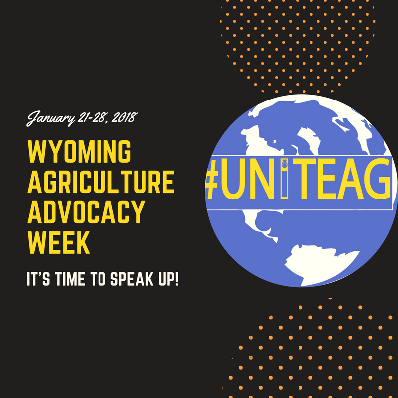 WyomingFFA's tweet photo. Step up. Speak out. Agvocate! #UniteAg https://t.co/xP29OjDVTp