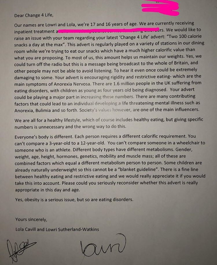 GeorgiaSiddle's tweet photo. My friends at my old unit wrote this and the message is so important, encouraging children to count calories is wrong on so many levels. This is very important to me and something needs to be done #change4life #nutrientsovernumbers https://t.co/9oDQQnk3NO
