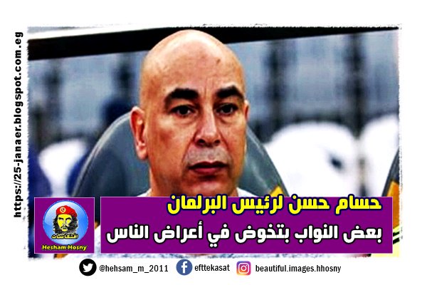 حسام حسن لرئيس البرلمان: بعض النواب بتخوض في أعراض الناس