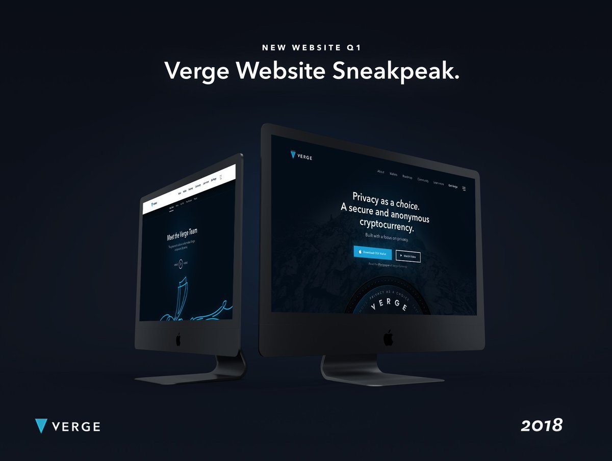 vergecurrency's tweet image. #Vergefam, here is a sneakpeak of our new fully re-designed website. Design is fully completed and coding is already taken place! The new website is coming out Q1 of 2018! $xvg #verge