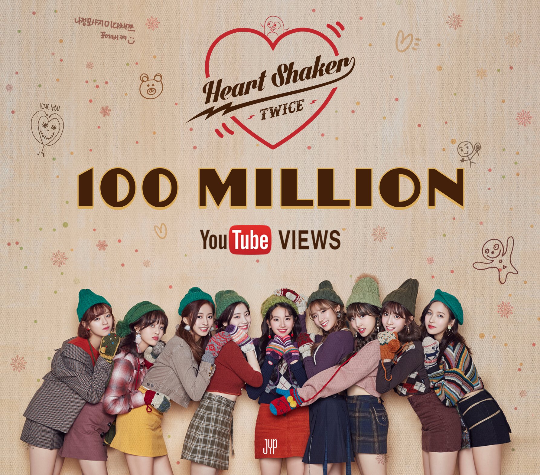 Twice Twice 트와이스 Heart Shaker M V 100 000 000 Views Once Twice Twice 트와이스 Heartshaker T Co 0v5vys3dqe Twitter