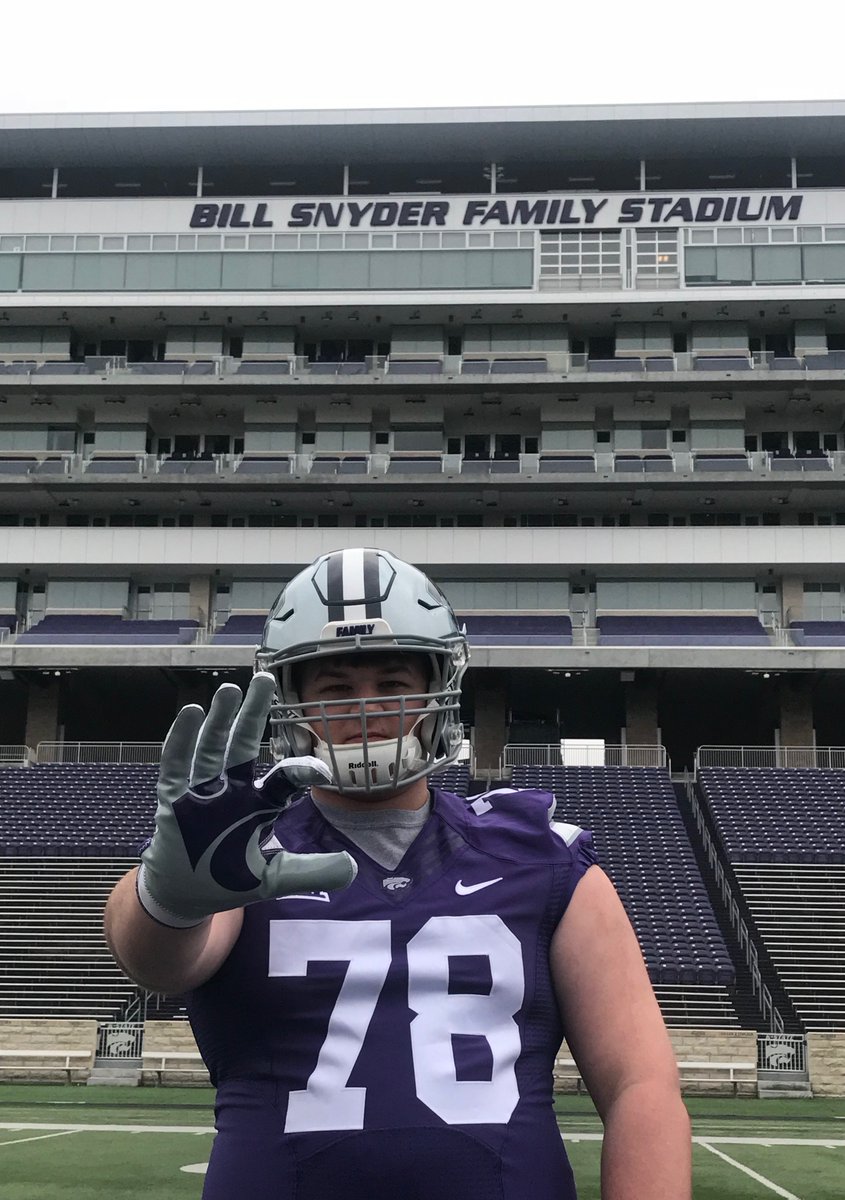 What a great visit yesterday at K-State! It was truly a family atmosphere. Thanks so much for making us feel a part of it. <a href="/coachliddle/">Drew Liddle</a> <a href="/spedbraet/">Taylor Braet</a> <a href="/Coach_Dickey/">Charlie Dickey</a> #EMAW