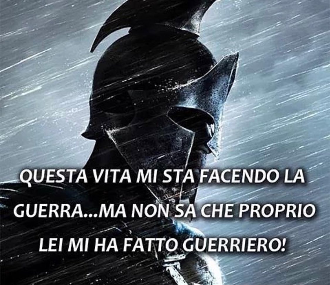 #SonoUnGuerriero
#NonMolleroMai
#FinoAllaMorte