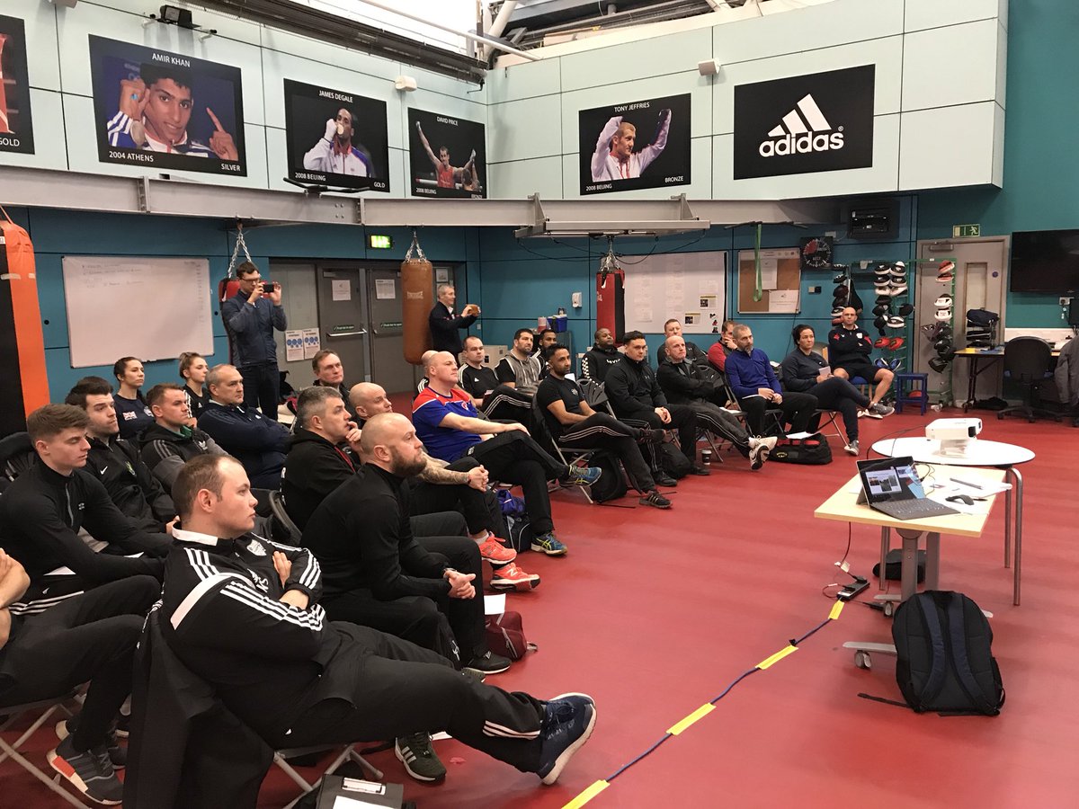 EBBoxingSquads's tweet photo. Fantastic day in Sheffield 4 #TeamEngland 4 Talent Pathway Support Coaches Induction. Ready to start rolling out Talent Development Camps 4 2018. Thanx 4 @BoxingScience_  4 a great workshop focusing on Mobility &amp; Movement, #empowering our coaches #boxing #alwayslearning https://t.co/inQ2Y4ONnj