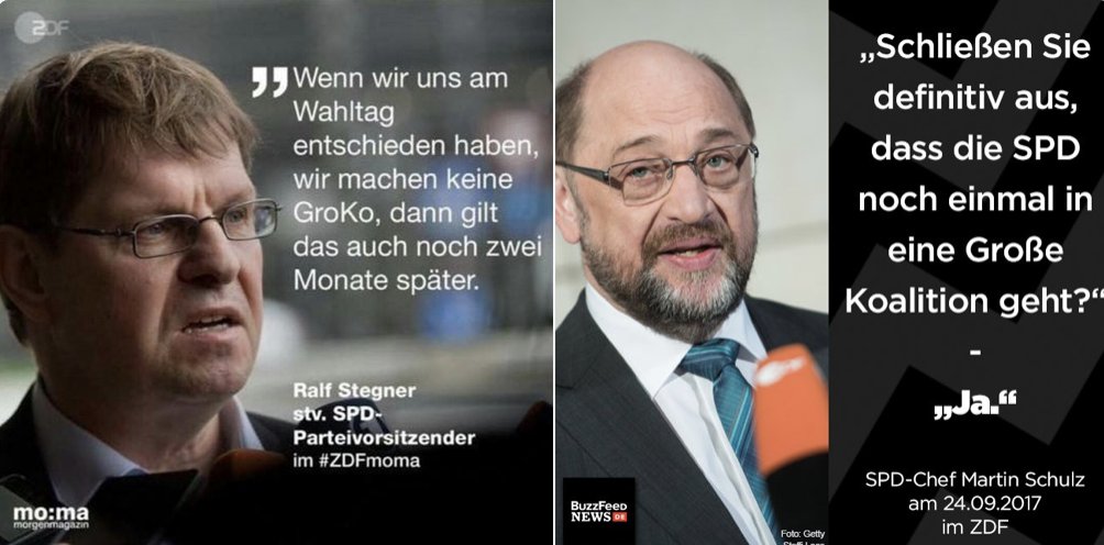 WiedenhoeferMdL's tweet photo. @tagesschau Die Halbwertszeit von #Groko Lügen der #SPD werden auch immer kürzer

Was ich mich Frage:
Glauben die eigentlich den Unsinn welchen Sie uns erzählen oder halten die alle Wähler für doof?

Offenbar sind der SPD 18% immer noch zuviel

Neuer KURS SPD unter 15%

SCHULZ SCHAFFT Das! https://t.co/Bg44VHvmal