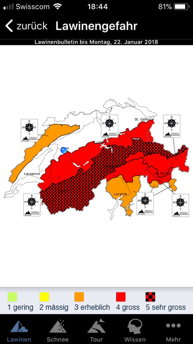 BerwegerSimon's tweet image. #cannotremember such high #AvalancheRisk in #Switzerland 😰