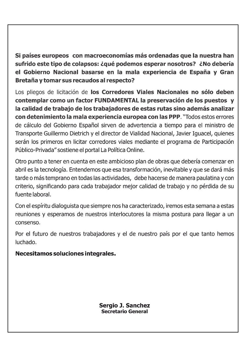 SerjSanchez's tweet photo. Con el espíritu dialoguista que siempre nos ha caracterizado, iremos esta semana a las reuniones por los #CorredoresVialesNacionales y esperamos de nuestros interlocutores la misma postura para llegar a un consenso. Necesitamos soluciones integrales https://t.co/iOCsLXgnwI https://t.co/0xtqzroUew