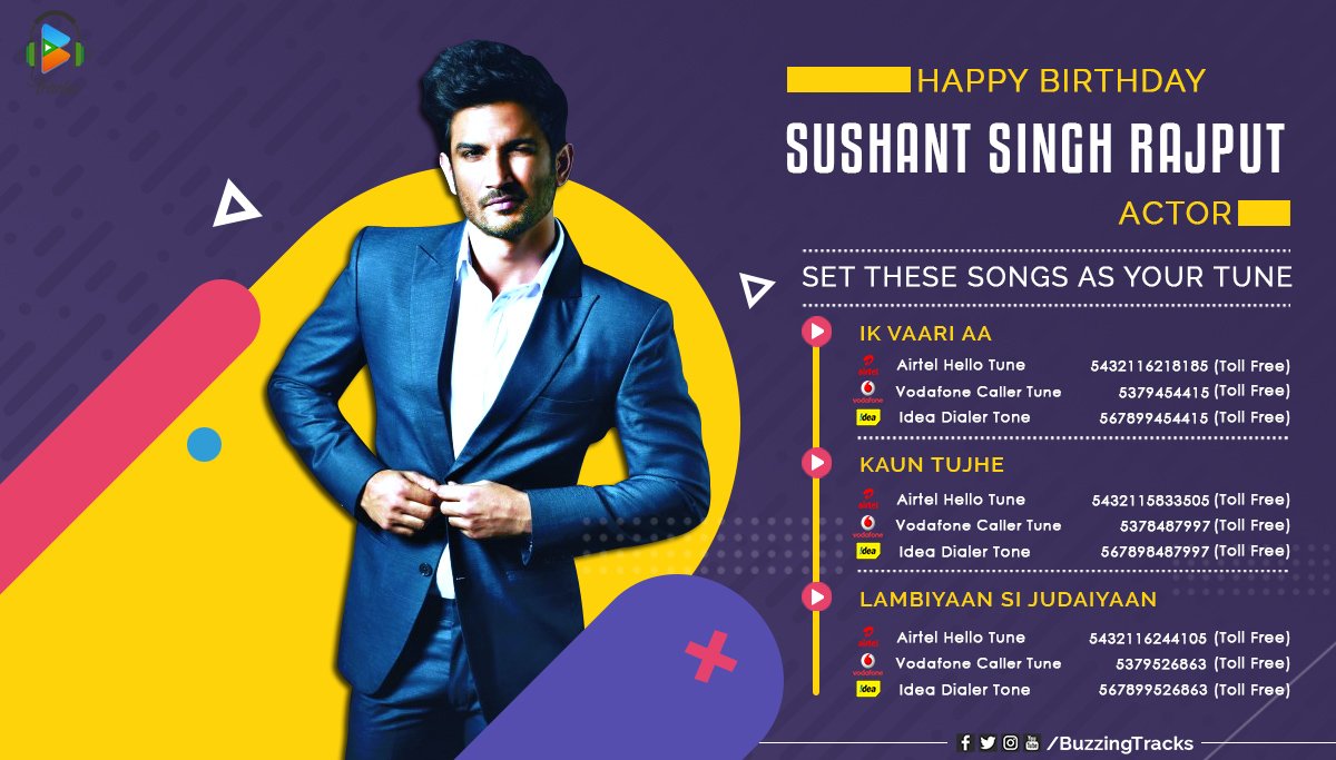 Wishing a very Happy Birthday to actor Sushant Singh Rajput! 