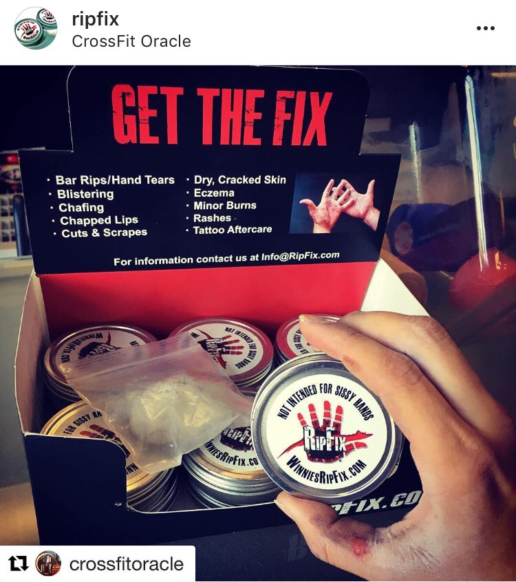 RipFix's tweet image. @Crossfit oracle keeps #RipFix on hand ( pun intended) for their members!!