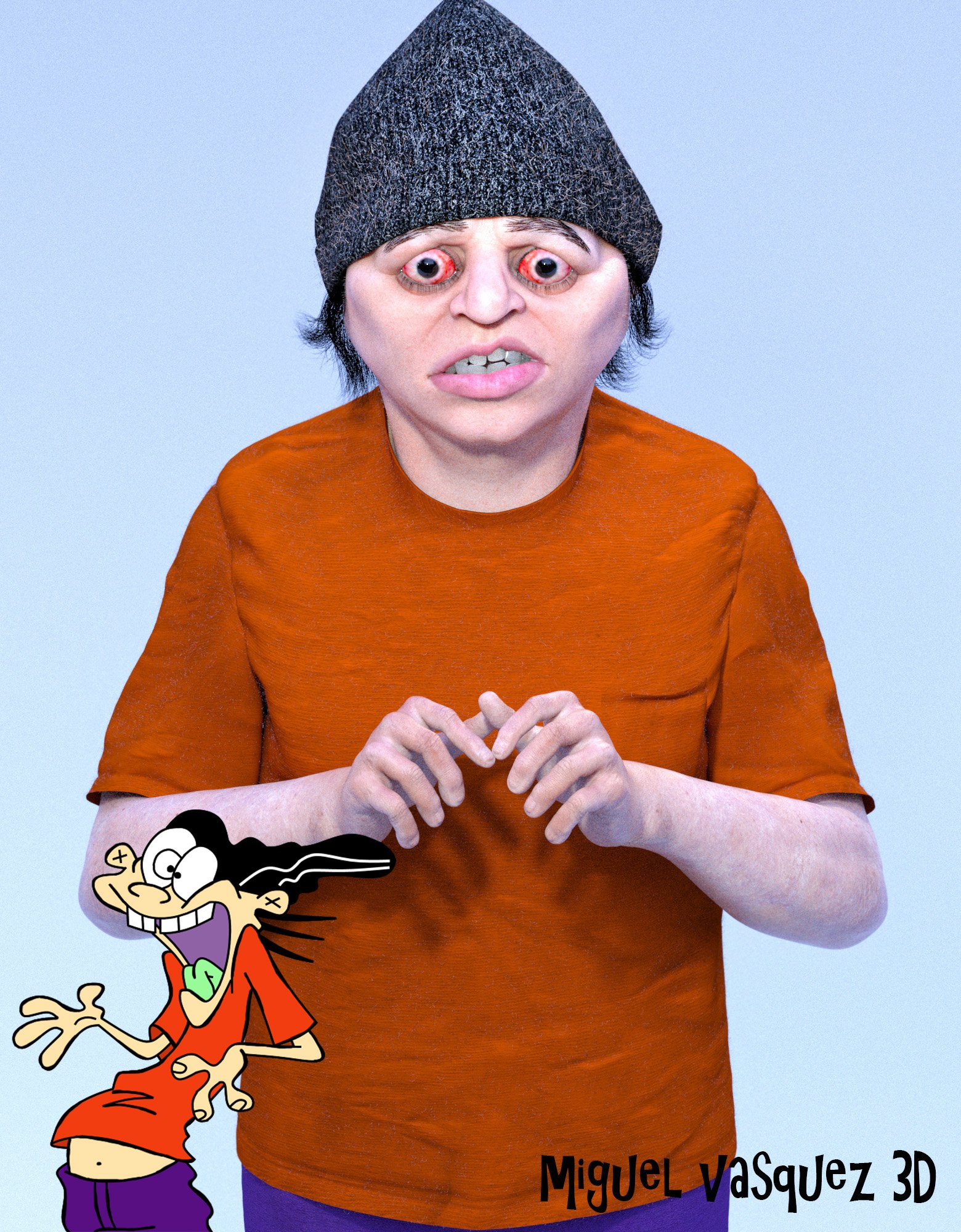 Miguel Vasquez On Twitter My 3d Depiction Of How Ed Edd N Eddy Would Look Like In Real Life