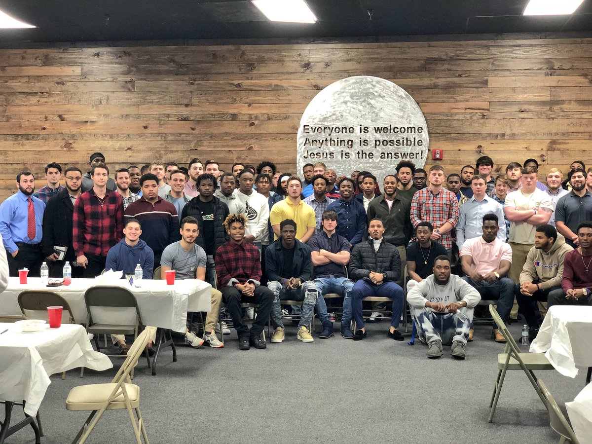 LCU_ftball's tweet photo. Thank you to @HOW_Church for hosting the LC Football Wildcats! Great Message Today “Make The Tag” from Pastor Keith Dickins! https://t.co/DeUw8zjPHB