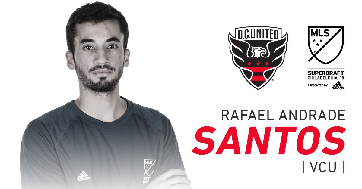 Men’s Soccer standout midfielder Rafael Andrade Santos was selected with the 74th overall pick in the MLS SuperDraft by D.C. United #MLS 
#LetsGoVCU #RamsReview #VCU