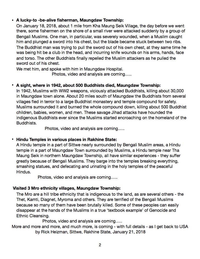 I HAVE BEEN IN RAKHINE STATE (again) FOR THE LAST SEVERAL WEEKS,
AND THE LAST 4 DAYS I HAVE BEEN IN
MAUNGDAW, BUTHIDAUNG, AND RATHEDAUNG (again)
THESE ARE SOME DISCOVERIES,
INTERVIEWS AND INFORMATION THAT WE UNCOVERED -
#Rohingya #Rohingyas #RohingyaGenocide #RohingyaCrisis
