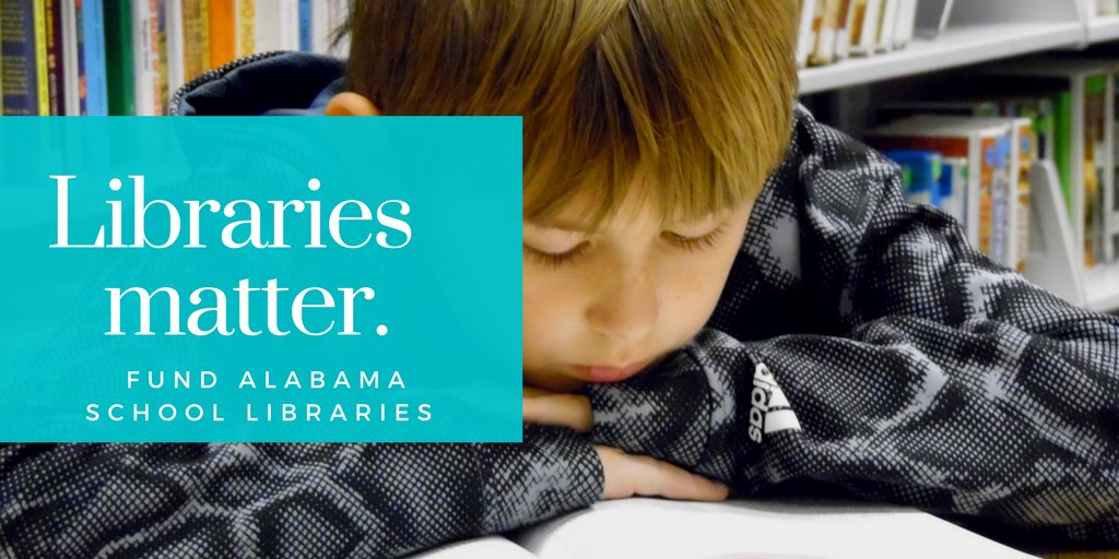 pilsch's tweet photo. Every dollar invested, impacts every student at every public school. Restore funding to Alabama school libraries. @SenShelby @DonnieChesteen @RepTerriCollins @RepCraigFord @DannyGarrett44 #AlSchoolLibrariesWork #Overdue https://t.co/fHkObh9dNo