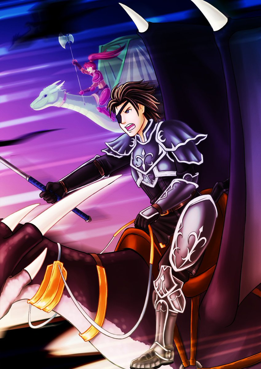card_queen's tweet photo. Haar leading his troops into attack for a very dear friend's birthday! @inutsuna #FireEmblem #AddHaar #FireEmblemHeroes https://t.co/m2UIyJr2kp