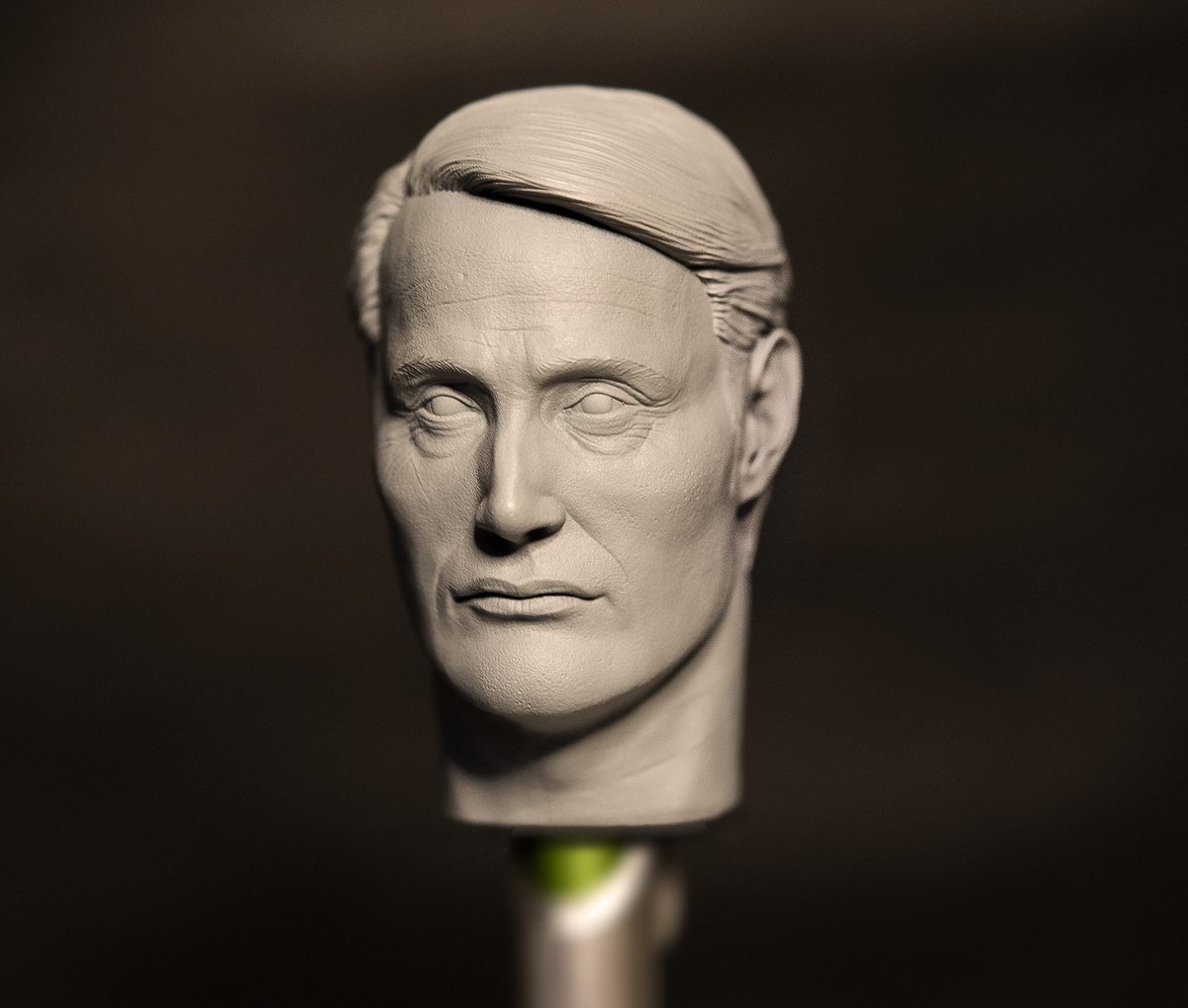 brucemhyee's tweet photo. More pics of 1/6 #hannibal head sculpt. Sculpted in #zbrush by me and #3dprinted 

#onesixthscale #hottoys #12inch #deathstranding #PS4  #kojimapro #3dprint #madsmikkelsen #drstrange #swrogueone #jamesbond https://t.co/pBElUMSx6z