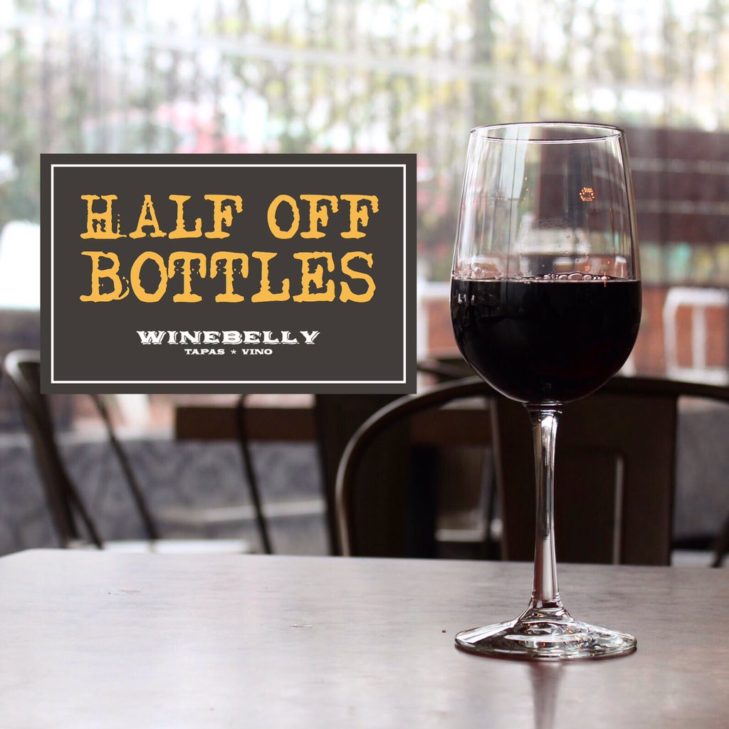 Gloomy skies can't get us down, especially with half off bottles. 🍾#atxdrinks