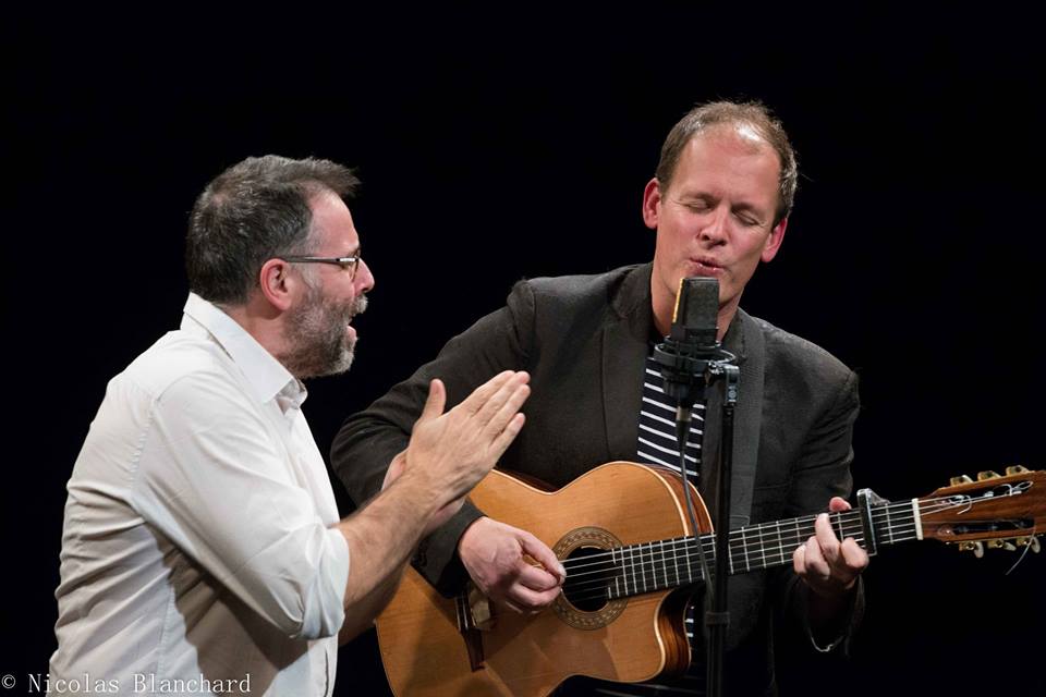 CaLaugier's tweet photo. #concert #chanson #PresqueOui #ThibaudDefever et #Wally à la #MJC Venelles sur #NosEnchanteurs https://t.co/QRNtRZwJoi https://t.co/01Mt60IgFD