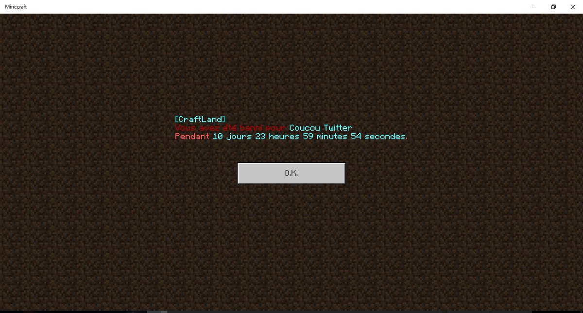 CraftLand_'s tweet photo. 🔥 Système de ban ON! https://t.co/ia4fRzhsCg
