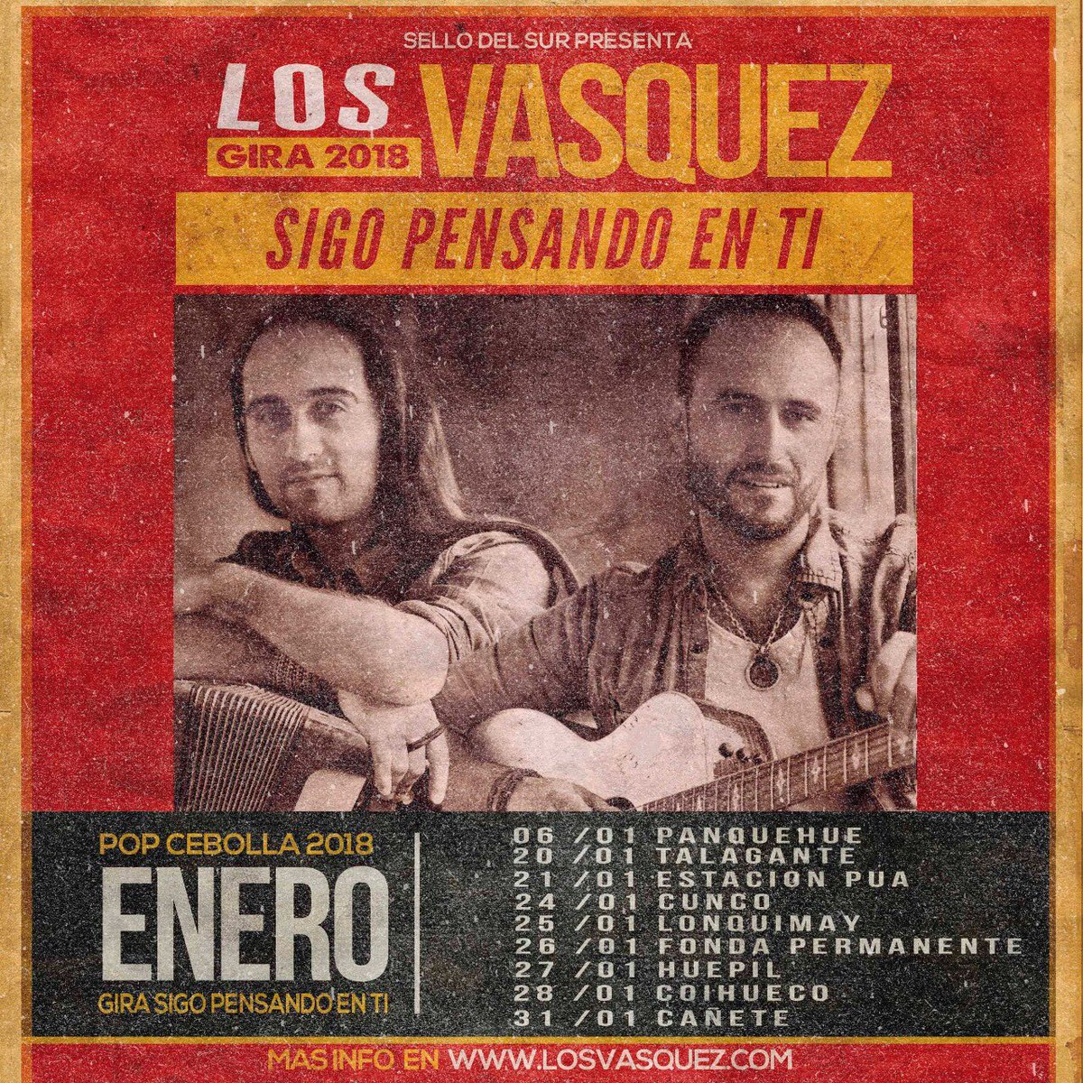losvasquez's tweet photo. SIGUE LA GIRA “SIGO PENSANDO EN TI 2018”...!!! HOY EN PÚA, A PARTIR DE LAS 20HRS...!!! https://t.co/pQVR2yelcu