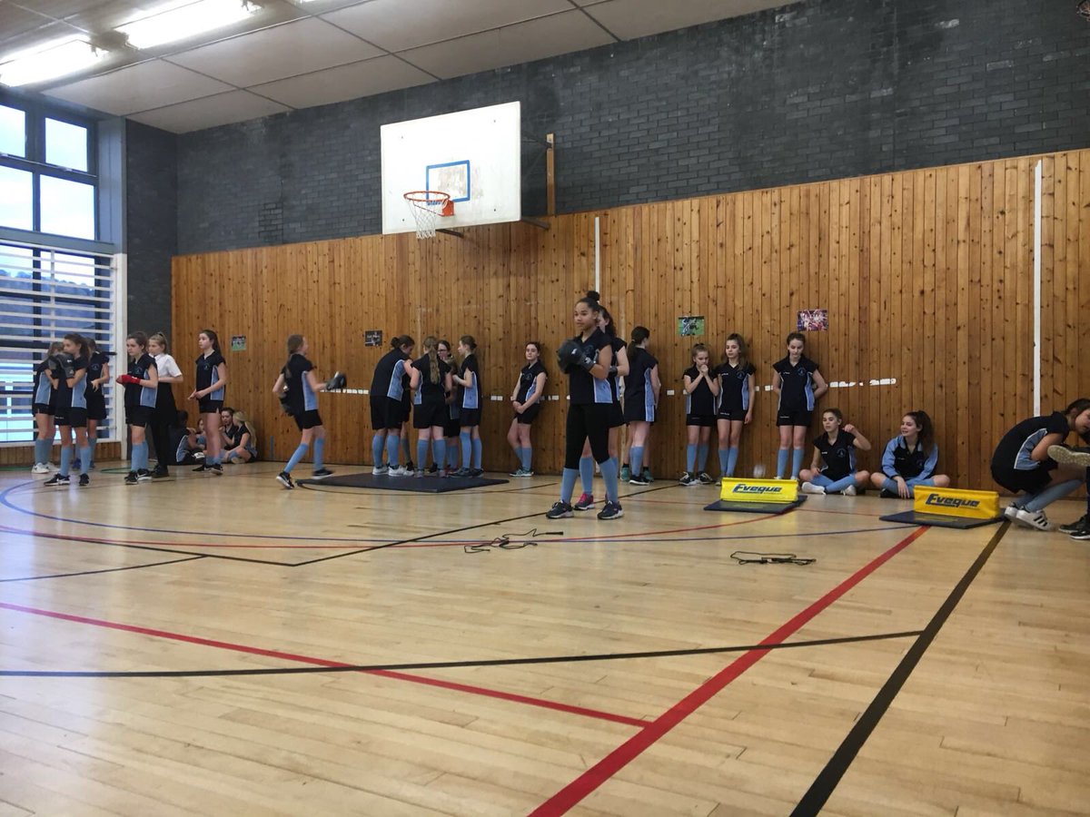 JohnColet_PE's tweet photo. Incredible turnout at our first ever Girls Boxing Club 🥊.. same again next Friday blue week.. #thisgirlcan #girlsactive #38students https://t.co/ntJw61xIpi