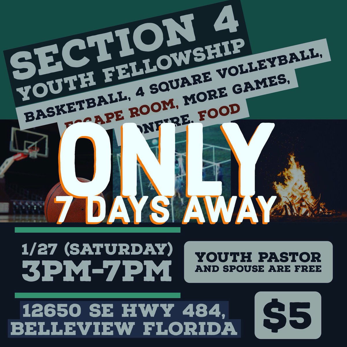 Section4FL's tweet photo. It’s going to be crazy awesome 😎 
If you have a good idea of how many youth are coming, please comment below so we can be prepared with food and seating. https://t.co/jCydoBNwcs