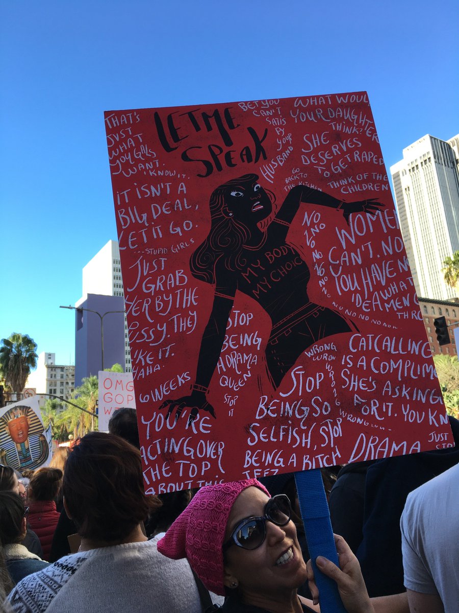 RejectTheLies's tweet photo. Is there a woman on the planet who cannot relate?
This may be my favorite sign from #WomensMarch2018.
#WomensRights = #HumanRights
#WM_Global #WomensMarchDC #WomensMarchLA #WomensMarchLasVegas
#TheResistance #UniteBlue #GeeksResist
@LATimes @NYTimes https://t.co/L4BHXtSYvN