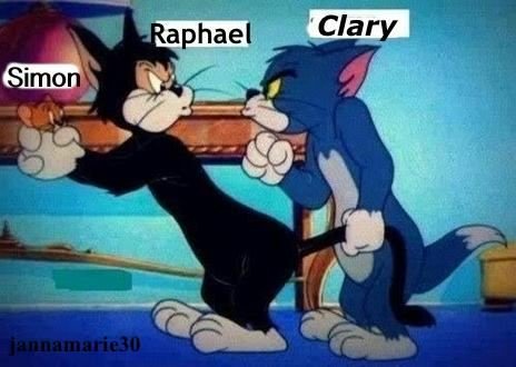 Acabo de ver el tuit de Clary preguntando a Simon si no le dejo salir y me he imaginado algo así.