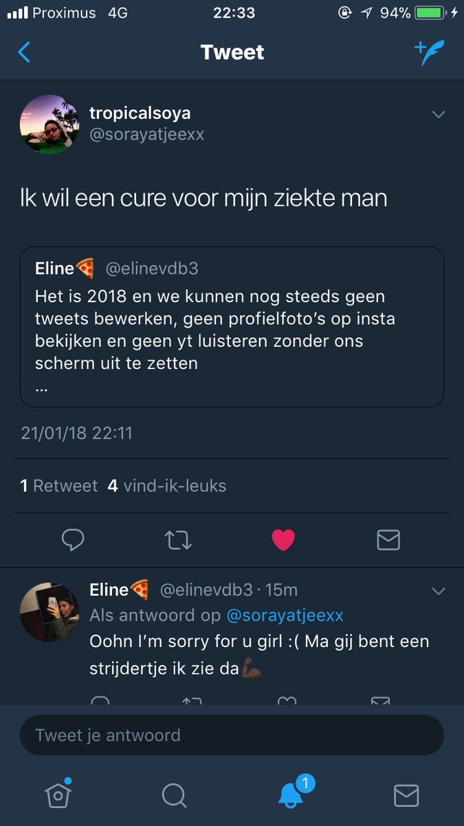 elinevdb3's tweet photo. Zijn die mij nu aant blamen Omda ik geen ziekte heb??? Ik ben iemand met veel empathie  But I’m sorry dat op dit moment, dees mijn grootste zorgen zijn... https://t.co/6EYdsLIg5f
